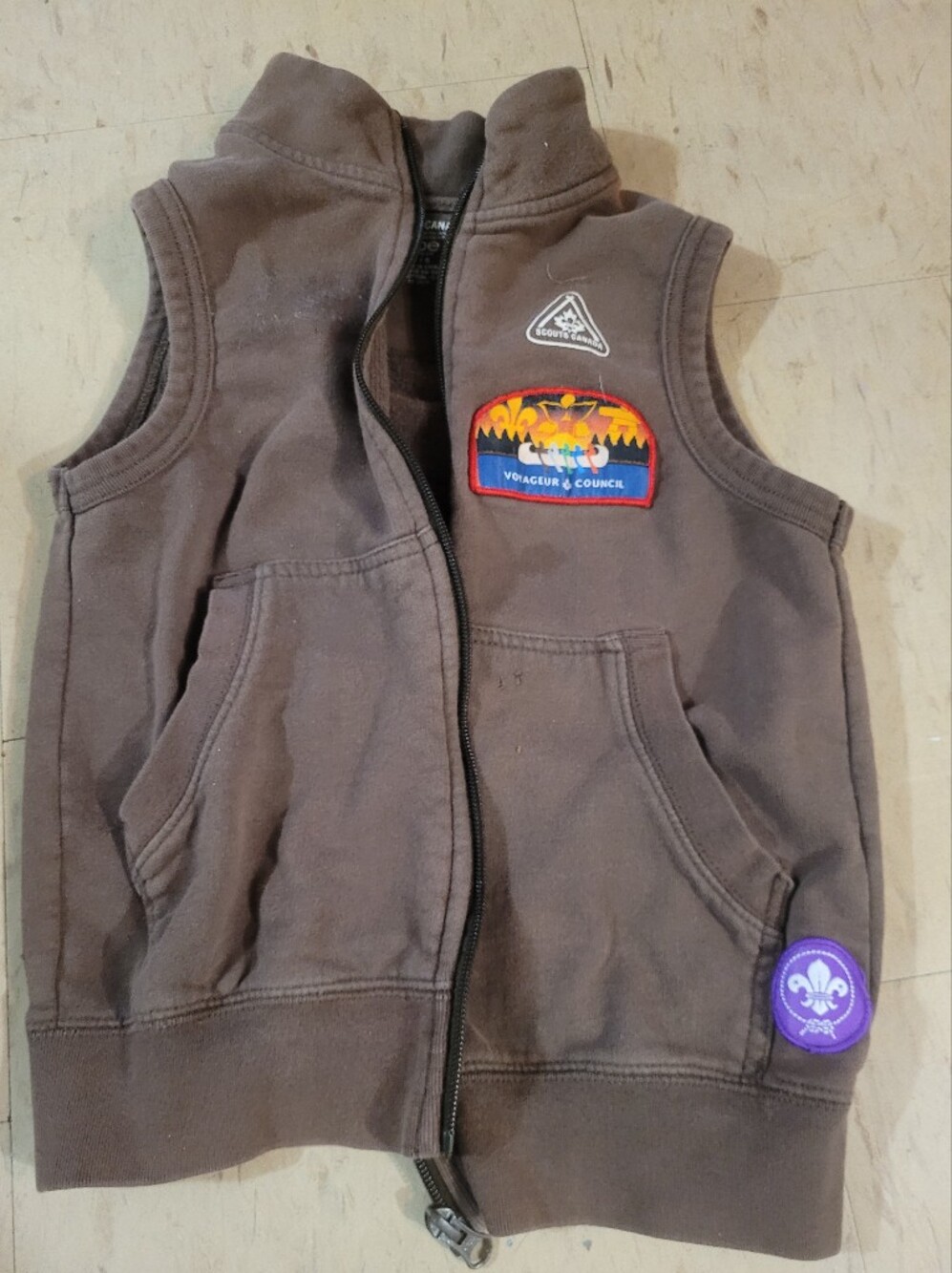 Boys Stained Scouts Canada Vest